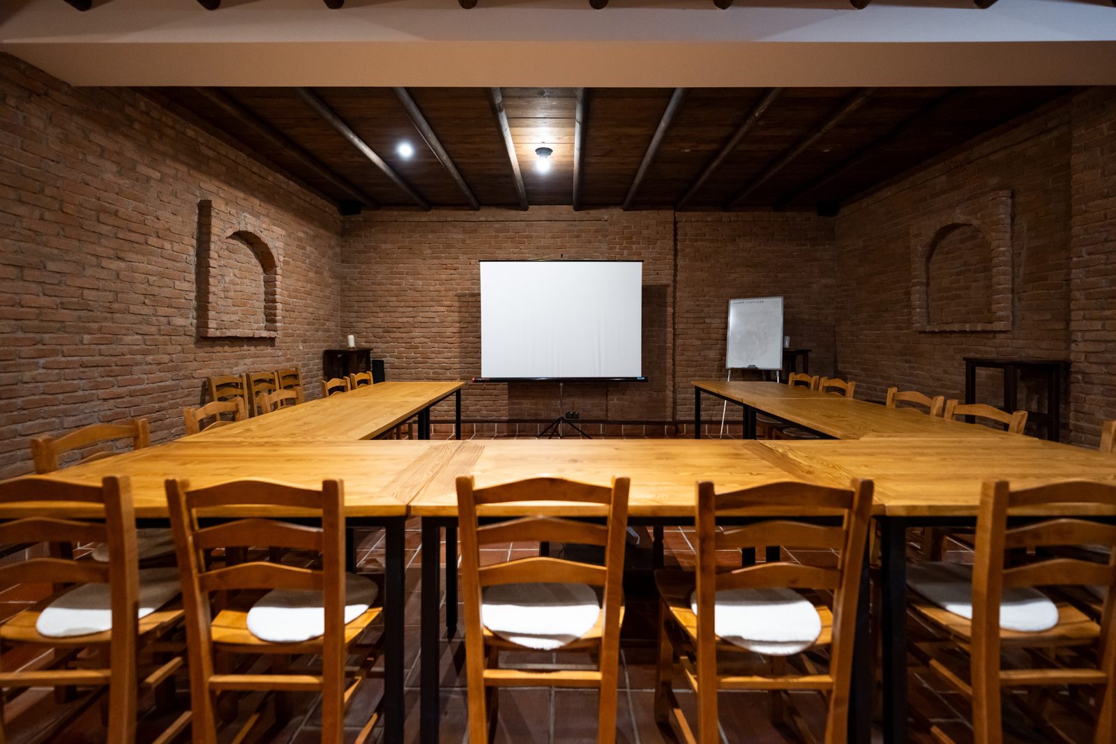 Meeting room in the vaulted cellar