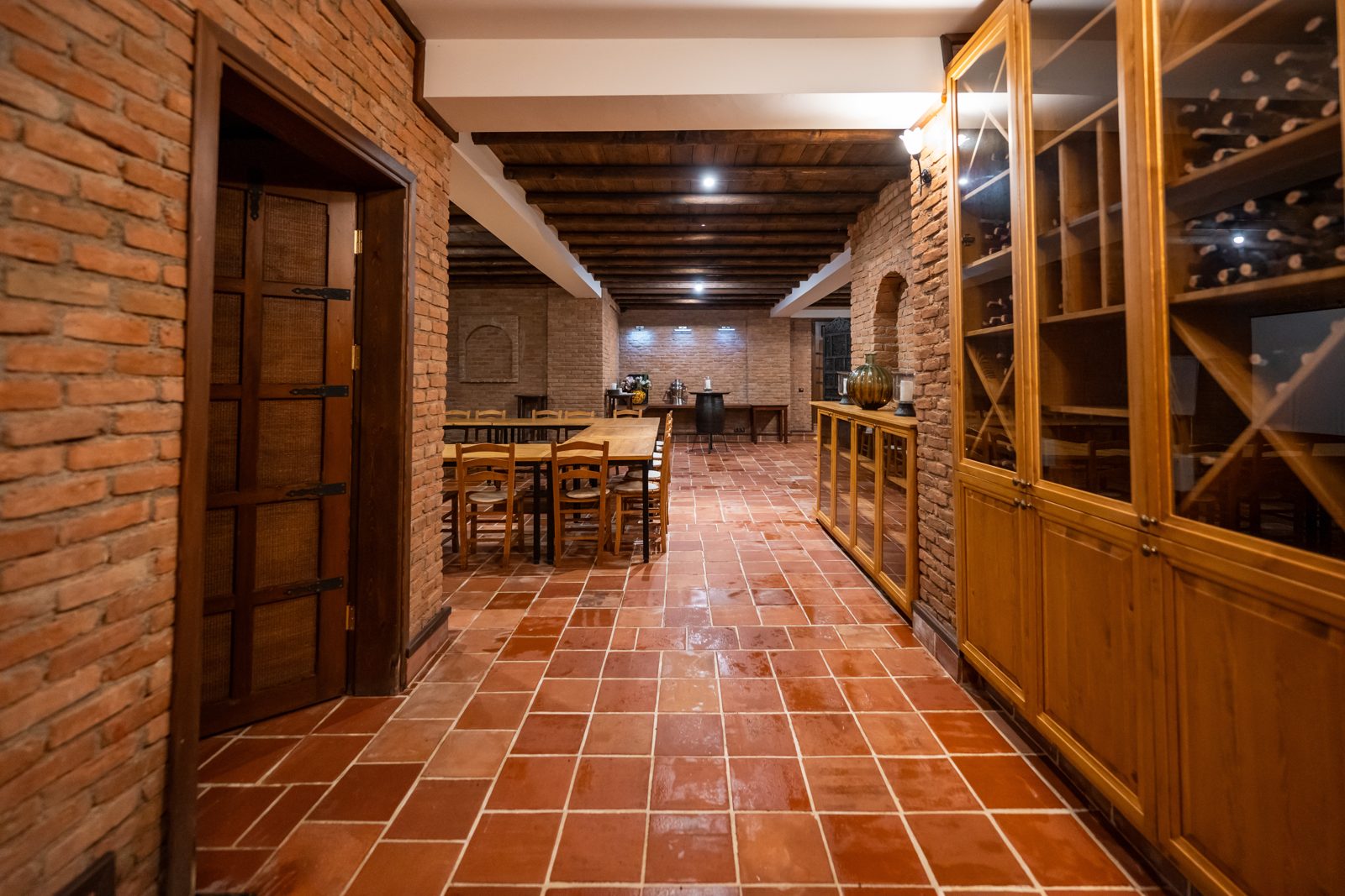 Wine cellar corridor