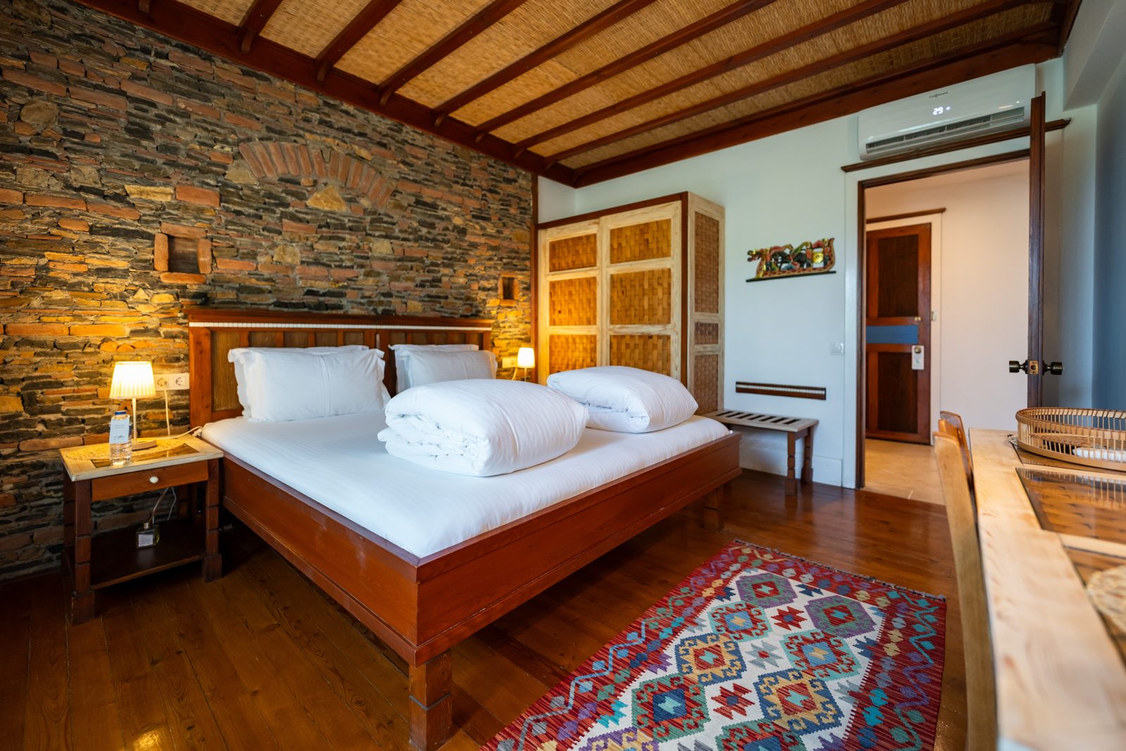 Suite bedroom with French balcony