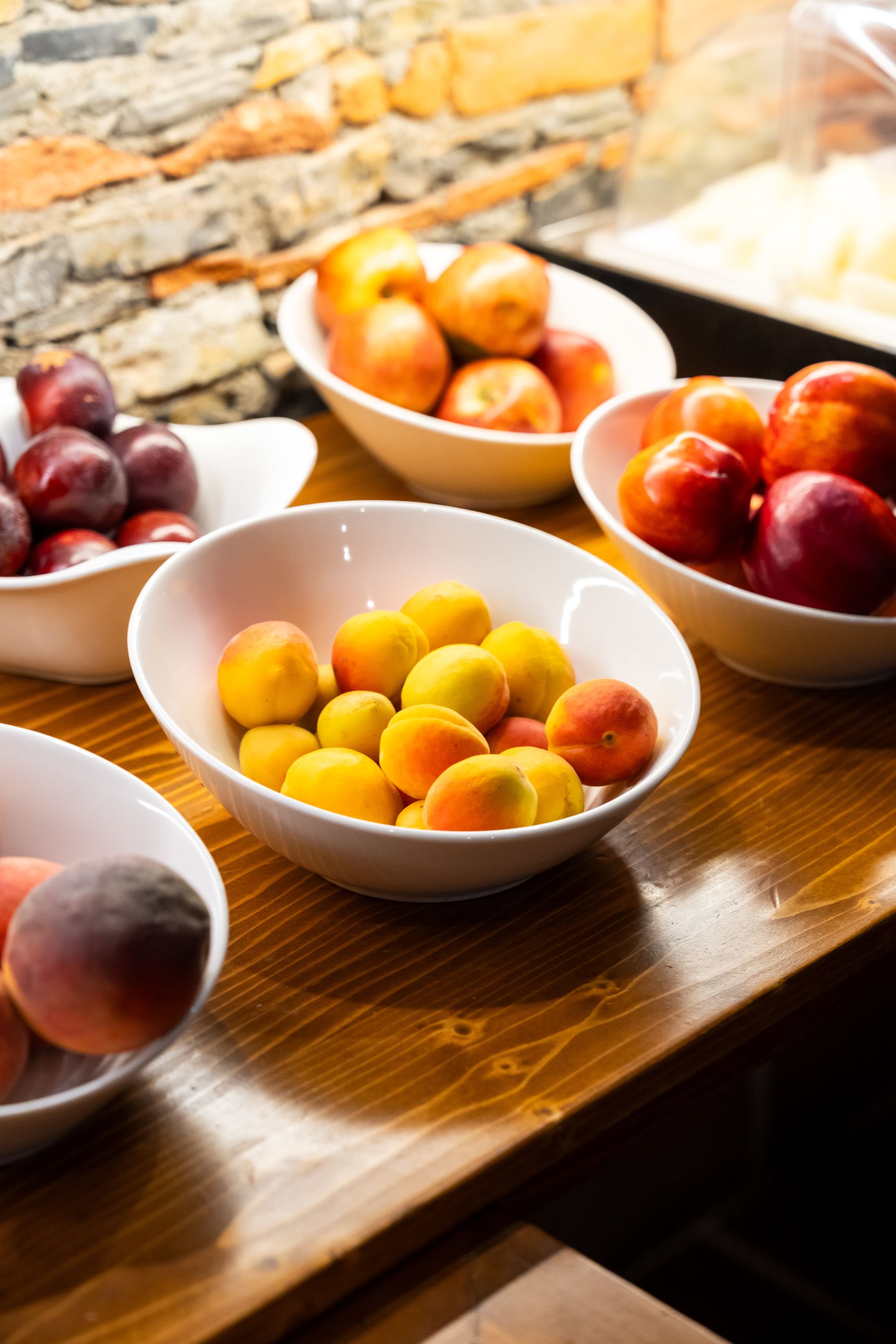 Seasonal fruit at breakfast